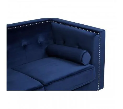 2 Seat Midnight Velvet Sofa