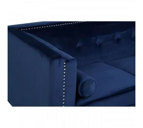 2 Seat Midnight Velvet Sofa