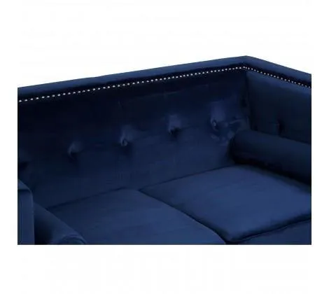 2 Seat Midnight Velvet Sofa
