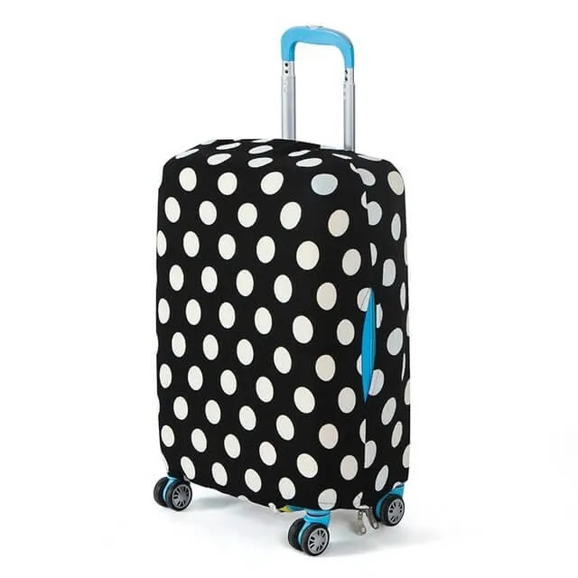 Black and White Polkadot | Basic Design | Luggage Suitcase Protective Cover
