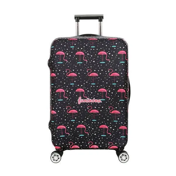 Black Flamingo Prints | Standard Design | Luggage Suitcase Protective Cover
