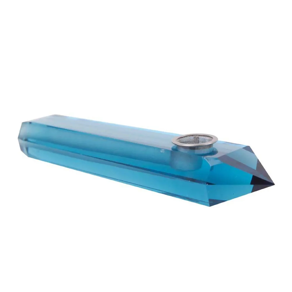 Blue Crystal Quartz Pipe