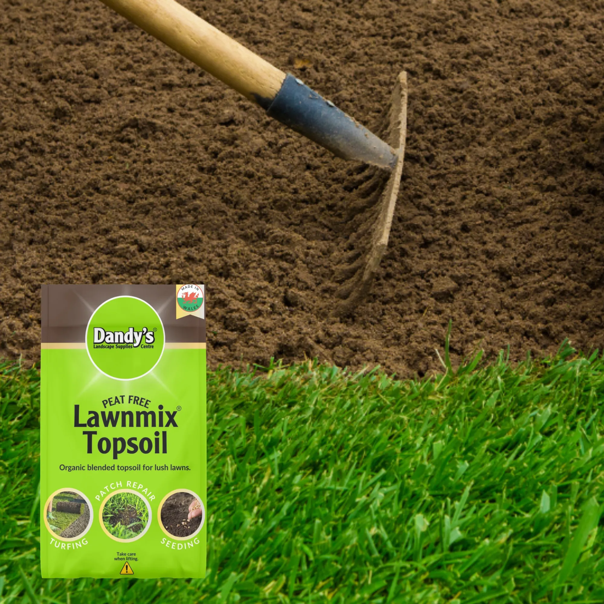 Click and Collect Lawnmix Welsh Topsoil Handy Bags