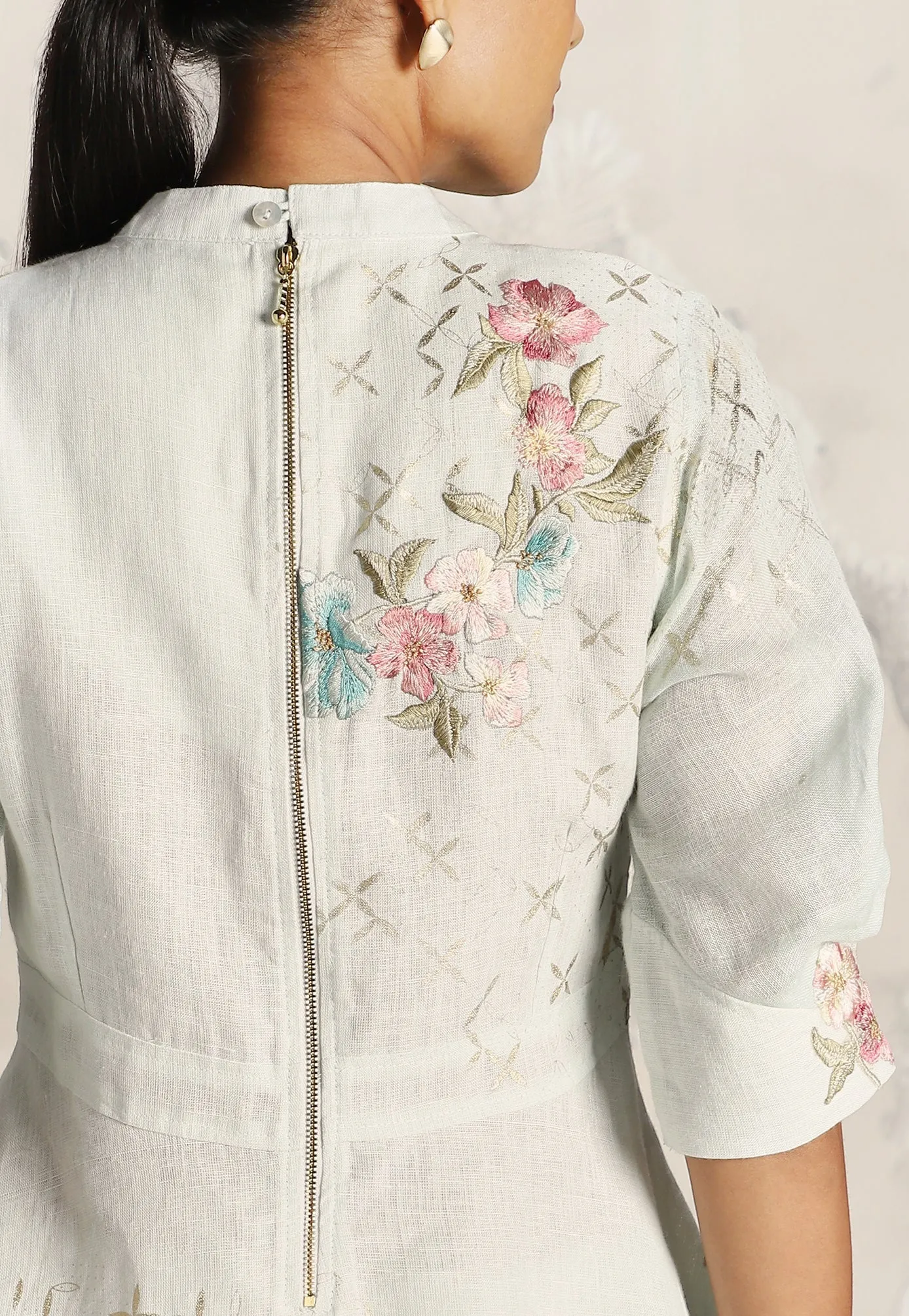 Corsage Peplum Co-Ord Set