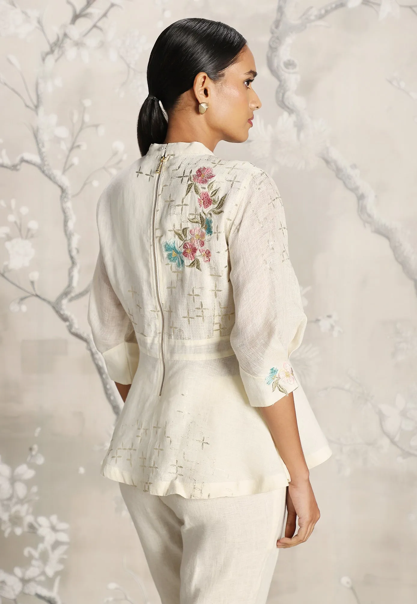 Corsage Peplum Co-Ord Set