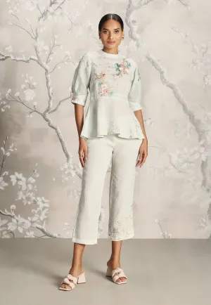 Corsage Peplum Co-Ord Set