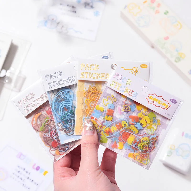 Cute DIY Scrapbooking Pack Stickers
