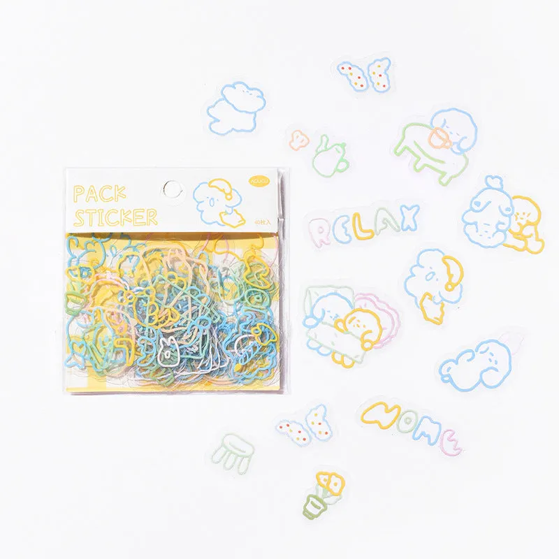 Cute DIY Scrapbooking Pack Stickers