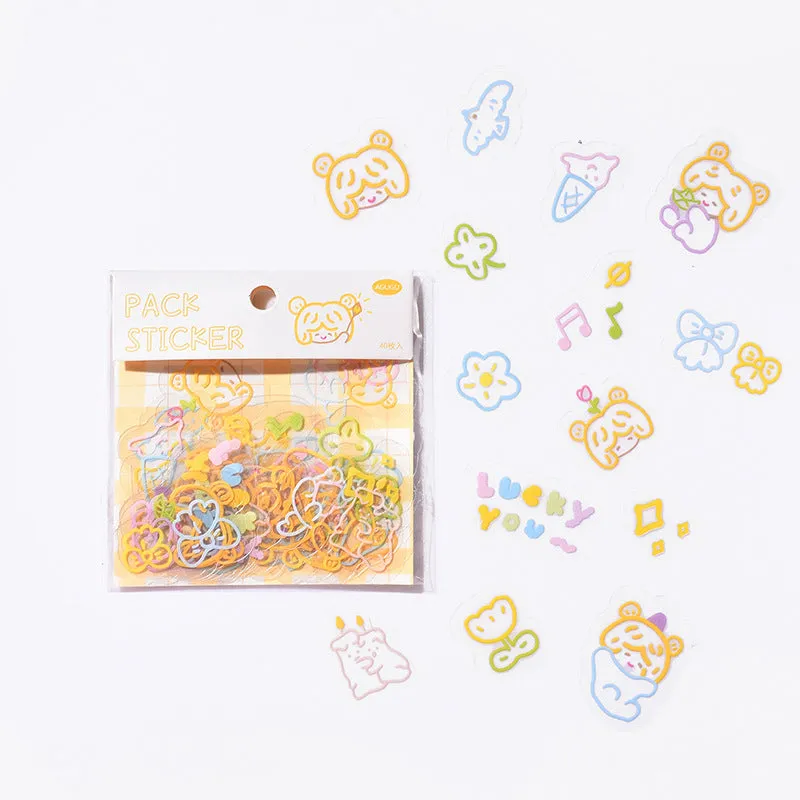 Cute DIY Scrapbooking Pack Stickers