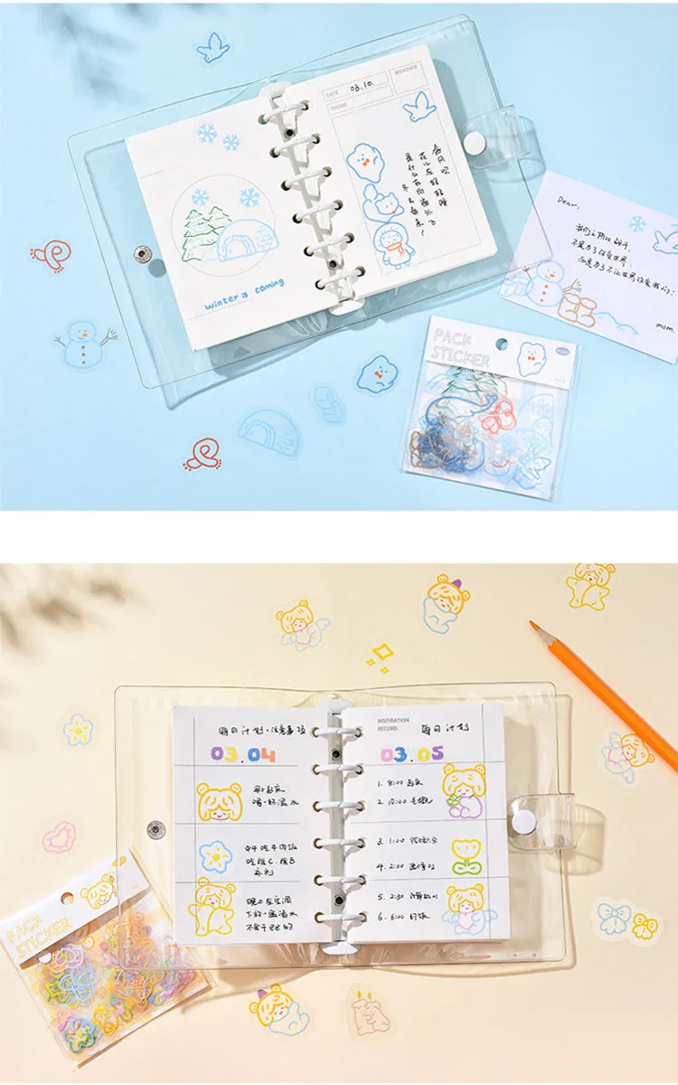 Cute DIY Scrapbooking Pack Stickers