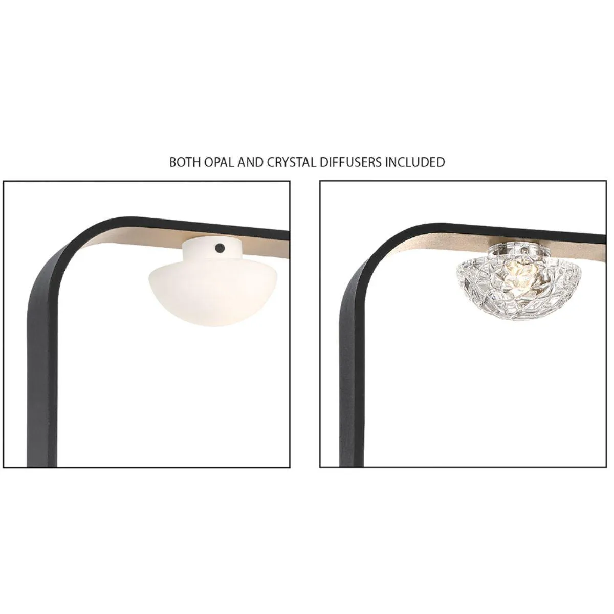 Dagmar 14 in. LED Armed Sconce Black finish