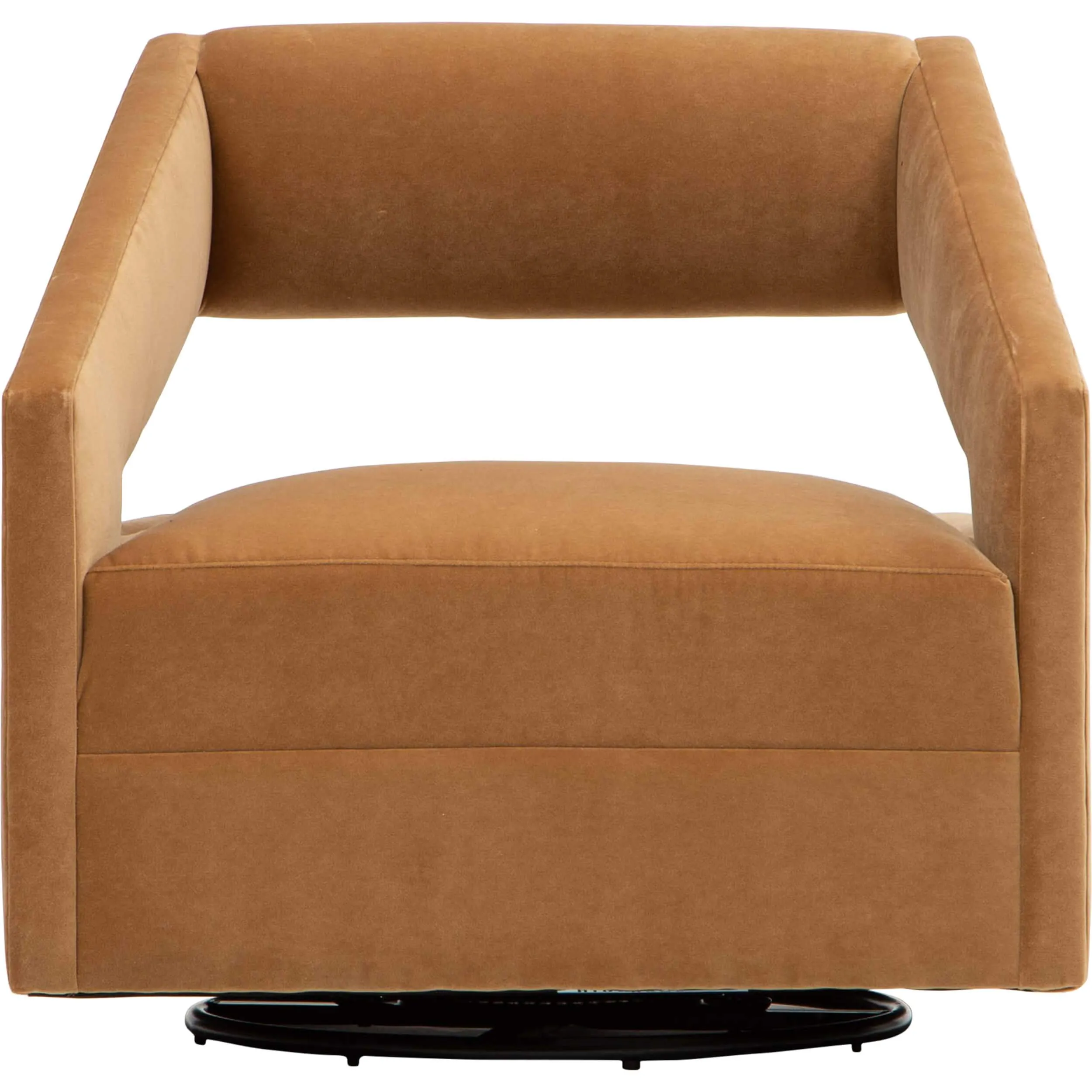 Decker Swivel Chair, Banks Camel