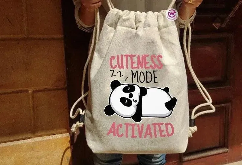 Drawstring Bag - Panda