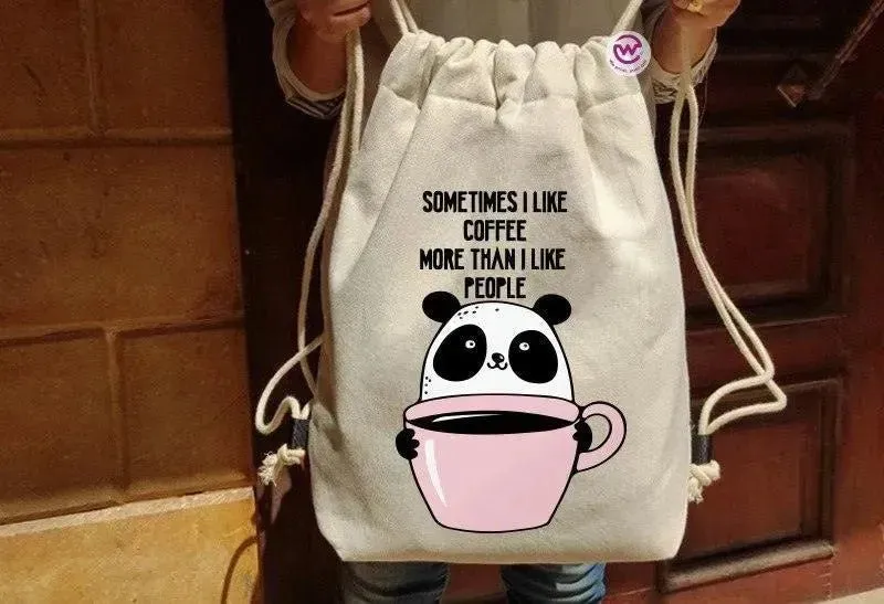 Drawstring Bag - Panda
