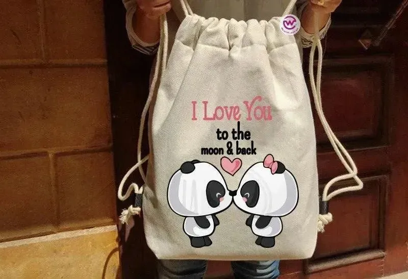 Drawstring Bag - Panda