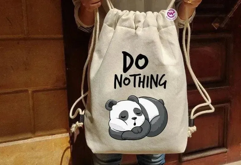 Drawstring Bag - Panda