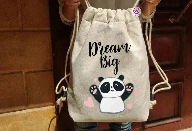 Drawstring Bag - Panda