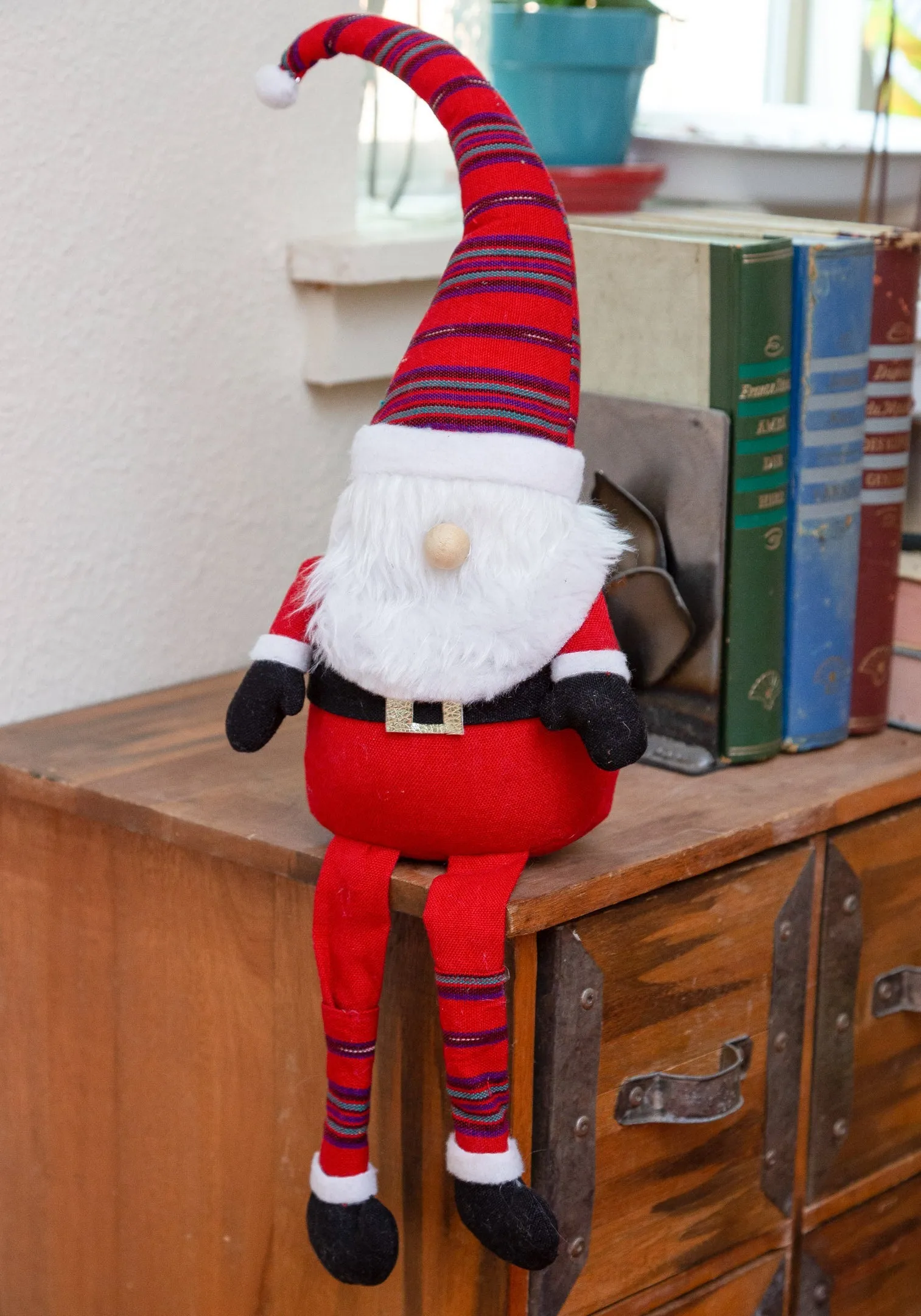 Eco-Friendly Giant Sitting Santa Gnome