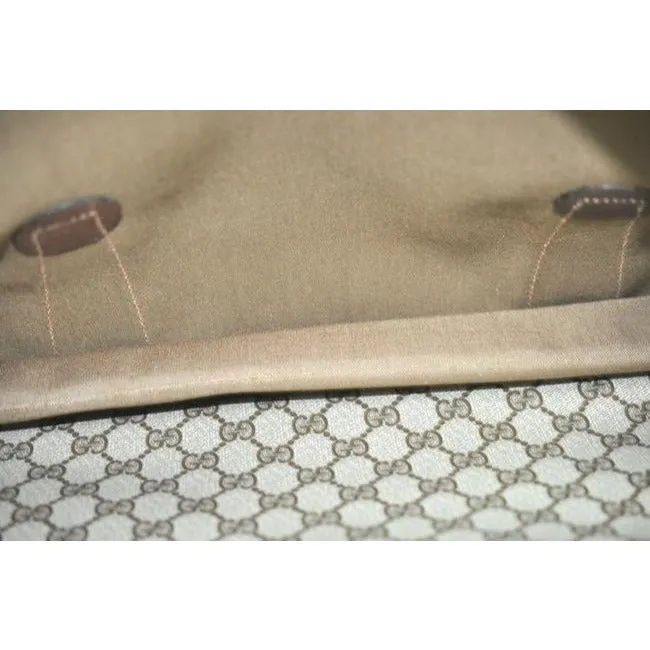 Gucci Tote W Guccissima Print Sherry Line Xxl Overnight Satcheltote W Wide Stripe Brown G Logoredgre