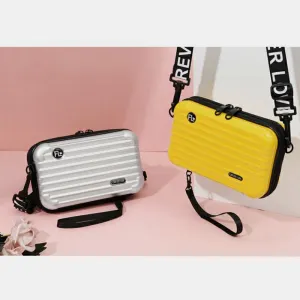 High Capacity Mini Suitcase Crossbody Bag