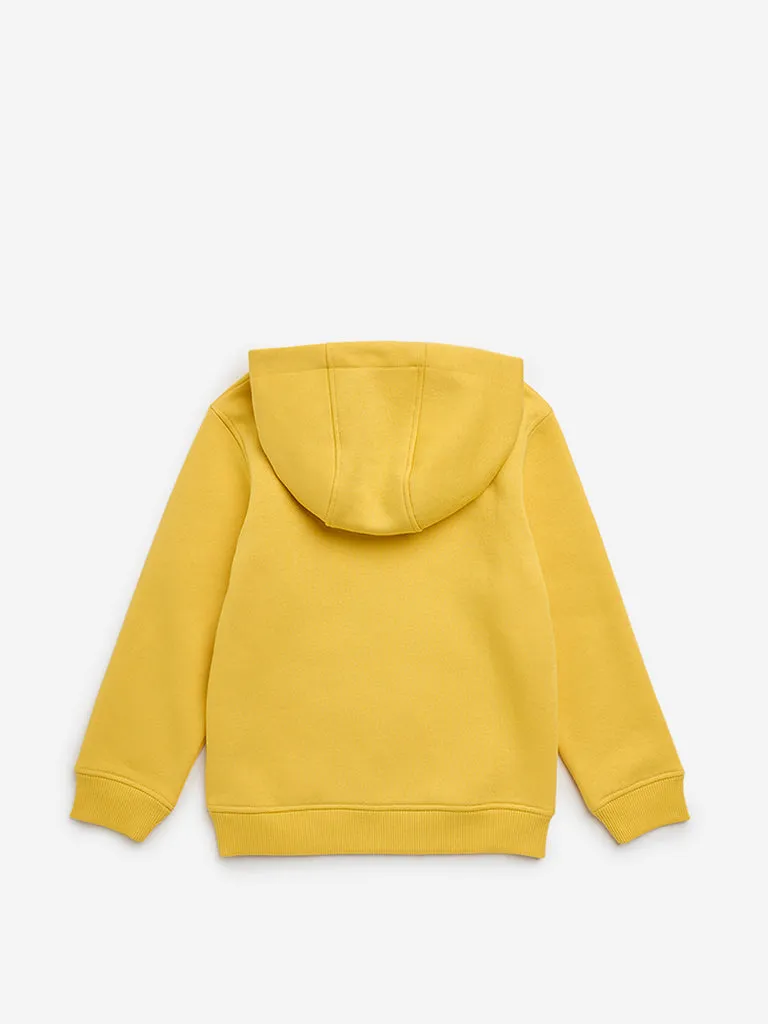 HOP Kids Yellow Animal Design Hoodie