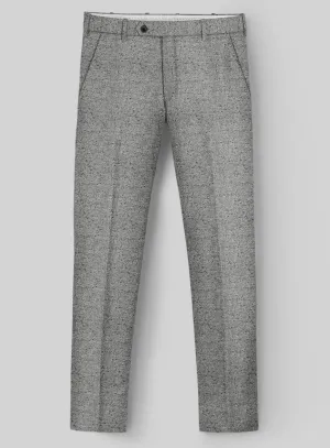 Italian Donegal Light Gray Wool Pants