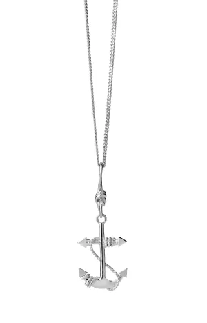 Karen Walker Anchor Necklace Silver