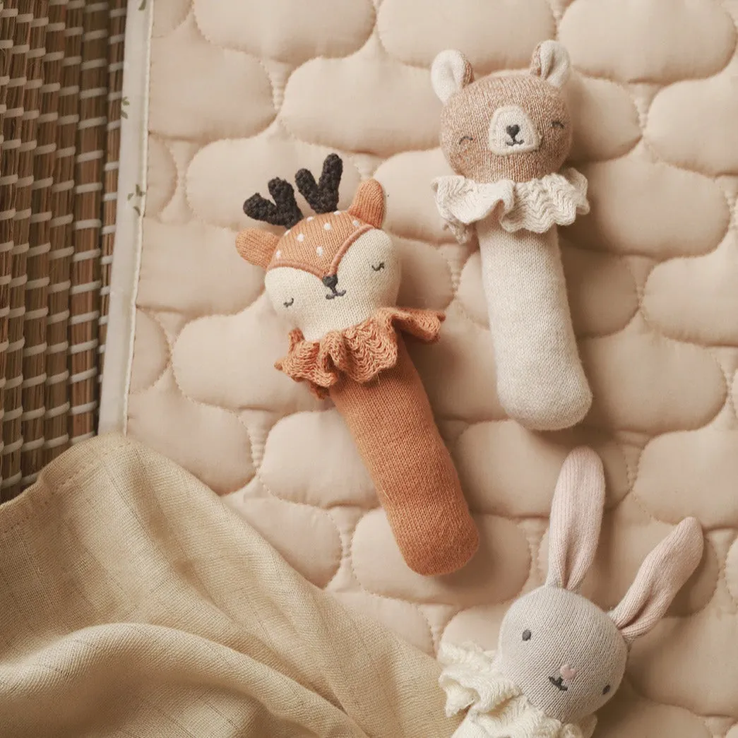 Knit Stick Rattle - Dainty Deer