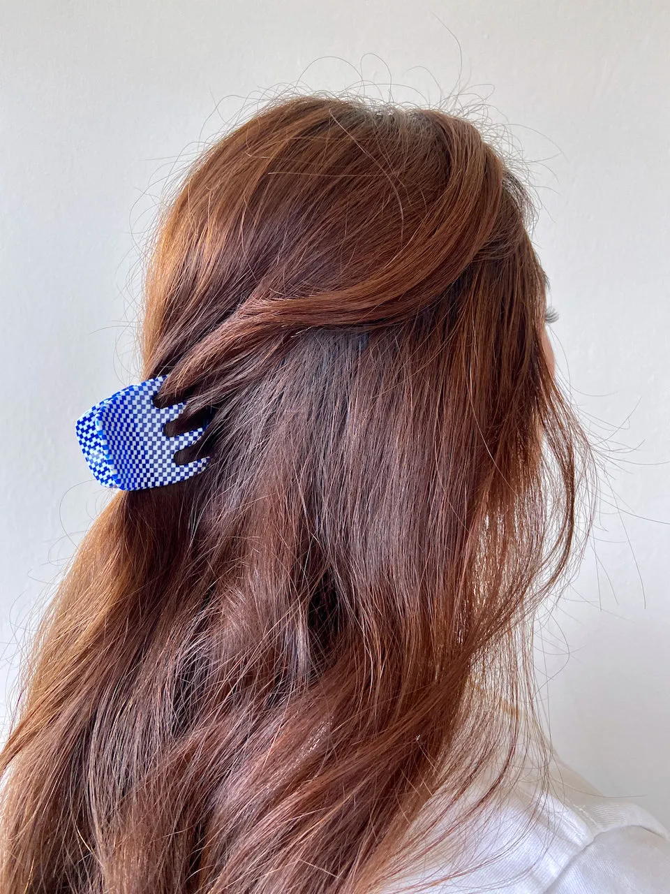 Large Checkered Claw Clip | Eco-Friendly