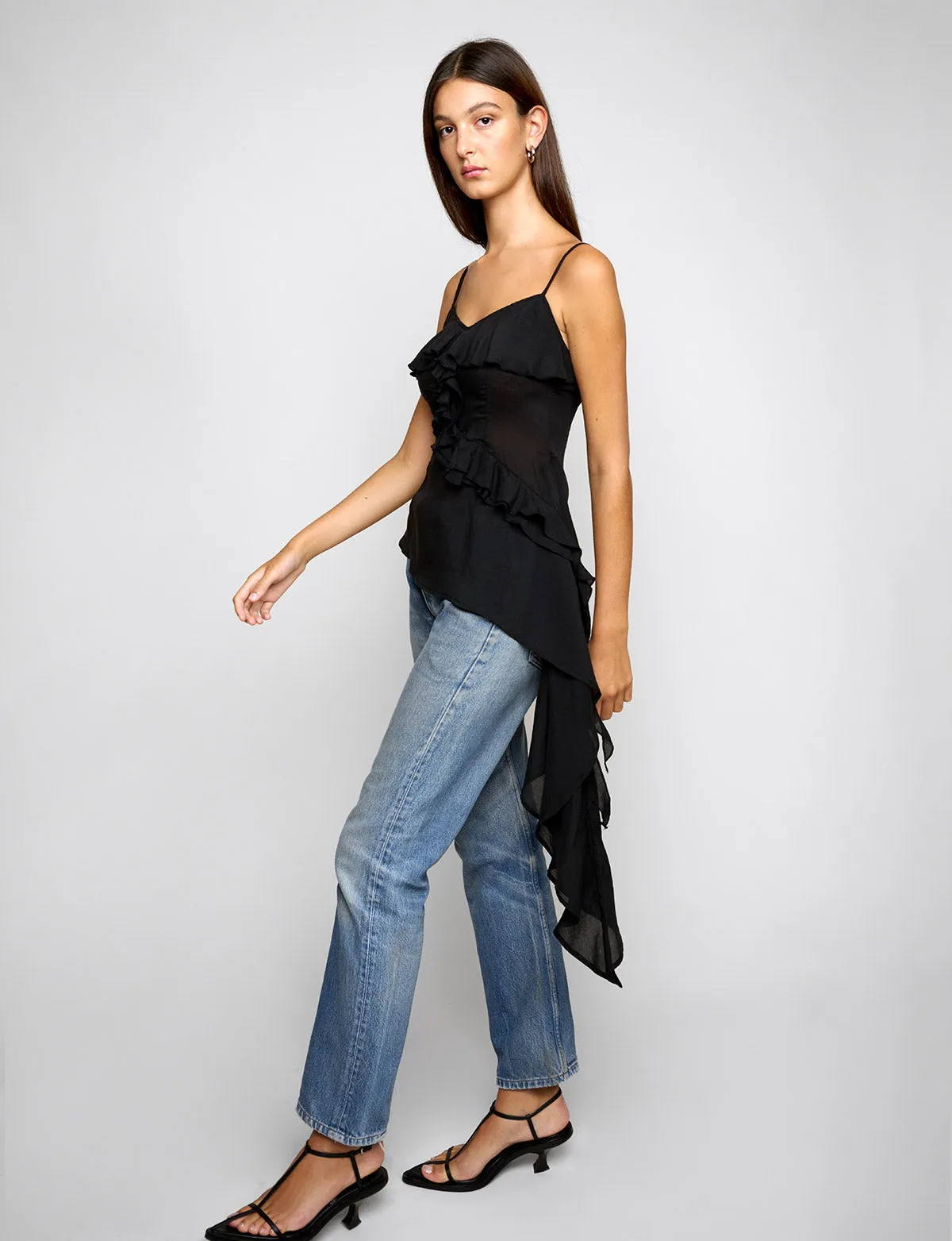 Leonie Ruffled Cascade Top