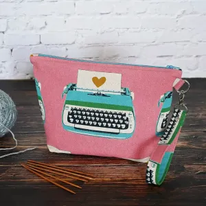 Love Notes Canvas Sock Pouch with Wrist Strap