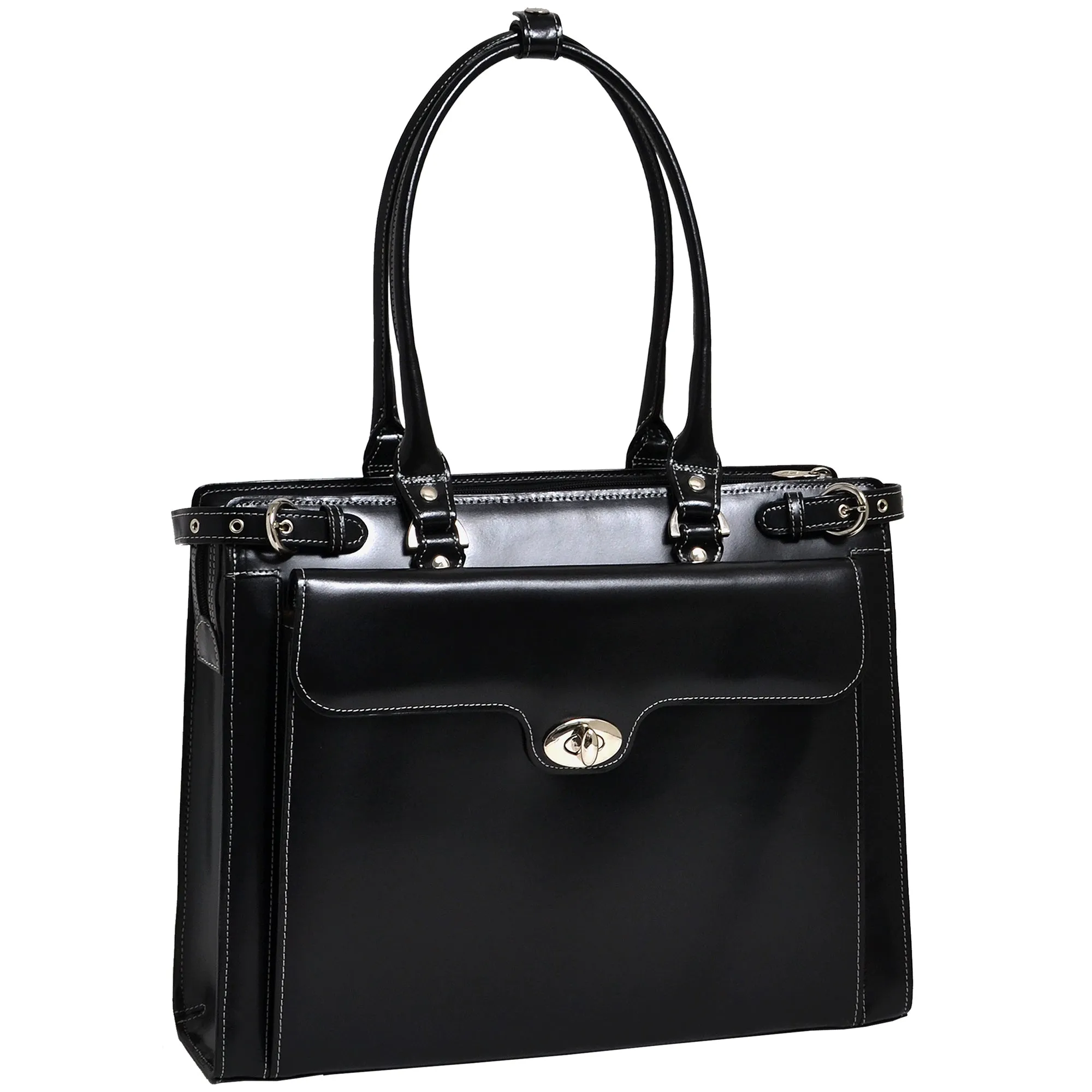 McKlein WINNETKA 15" Leather Laptop Briefcase