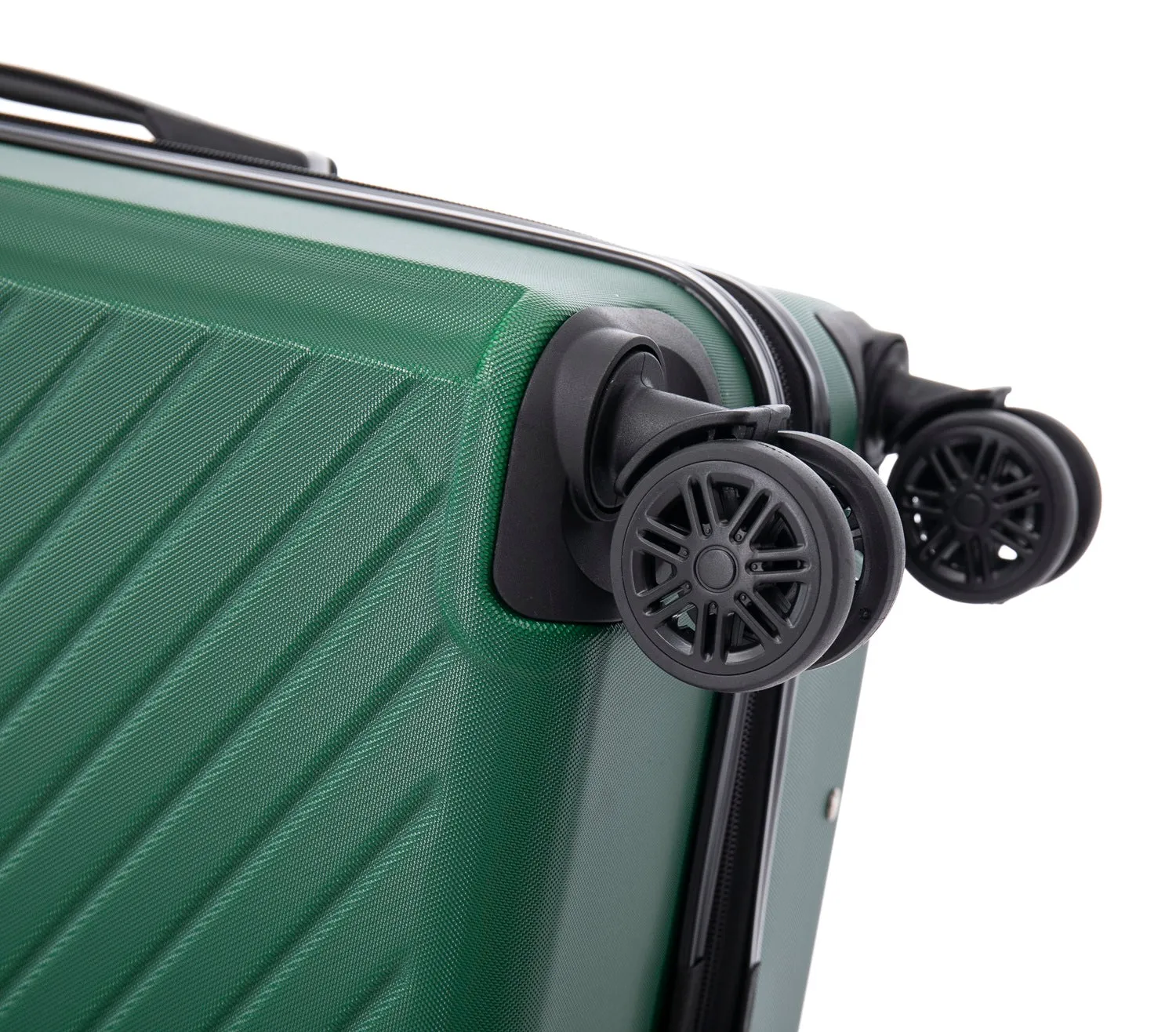 Medium ABS-147 Lightweight Hard Shell Suitcase - Green