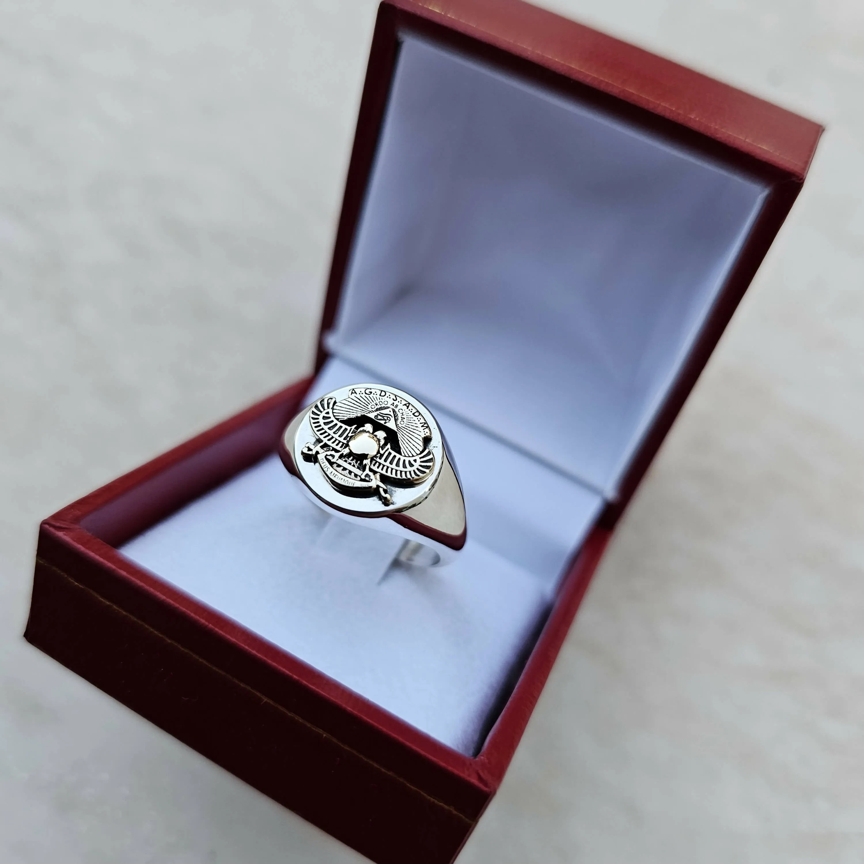 Memphis Misraim Ring - 9K Gold