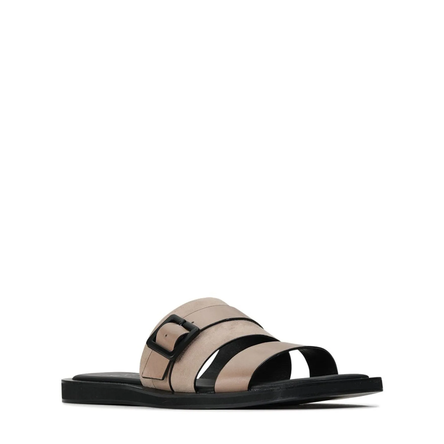 MIRO LEATHER SLIDE SANDALS