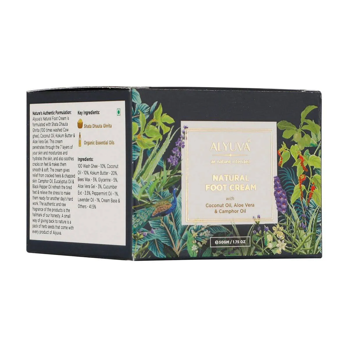 Natural Foot Cream for Feet Relaxation & Cracked Heels - 50gm