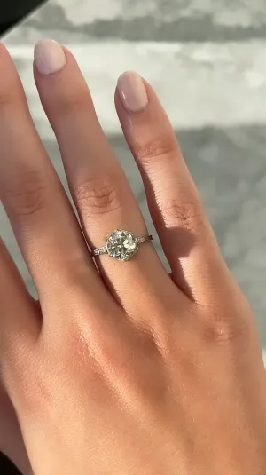 Old European Cut Hexagon Ring