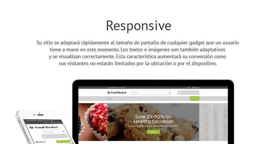 Online Food Basket - Shopify Themes