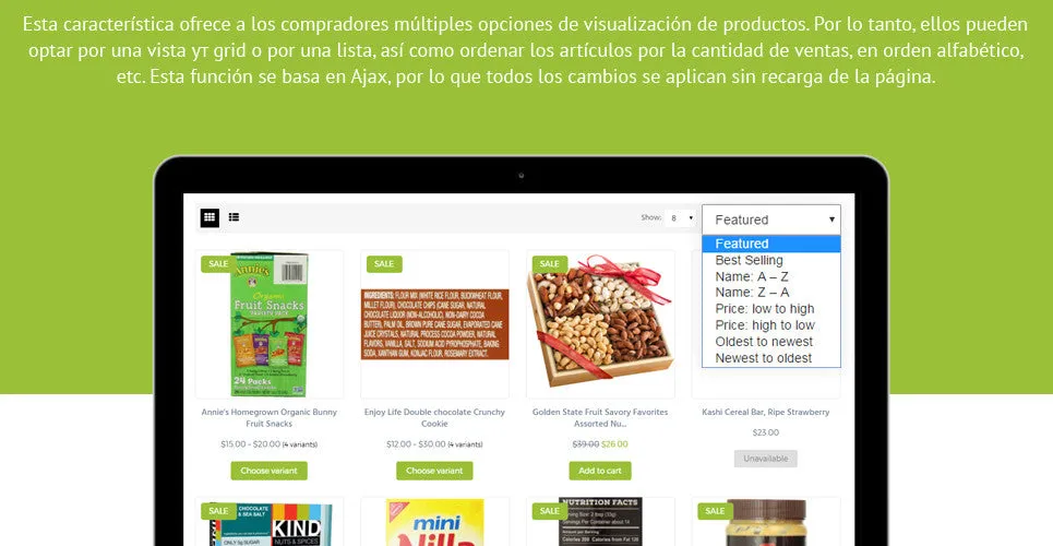 Online Food Basket - Shopify Themes