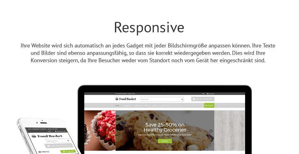 Online Food Basket - Shopify Themes