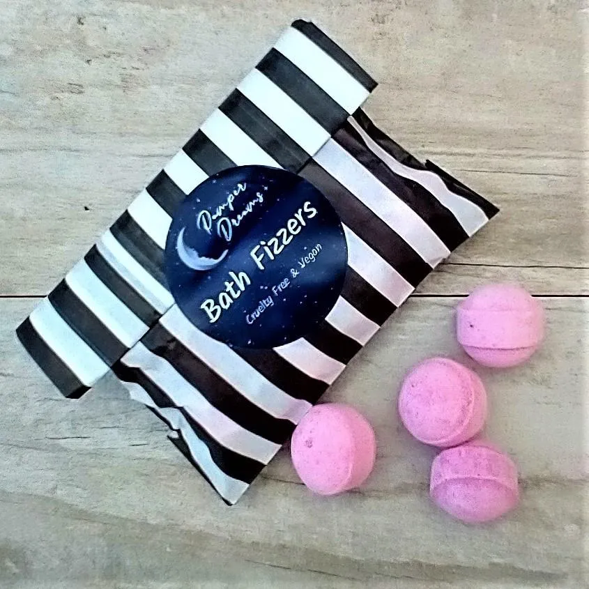 Orange & Patchouli Bath Fizzers - Mini Bath Bombs