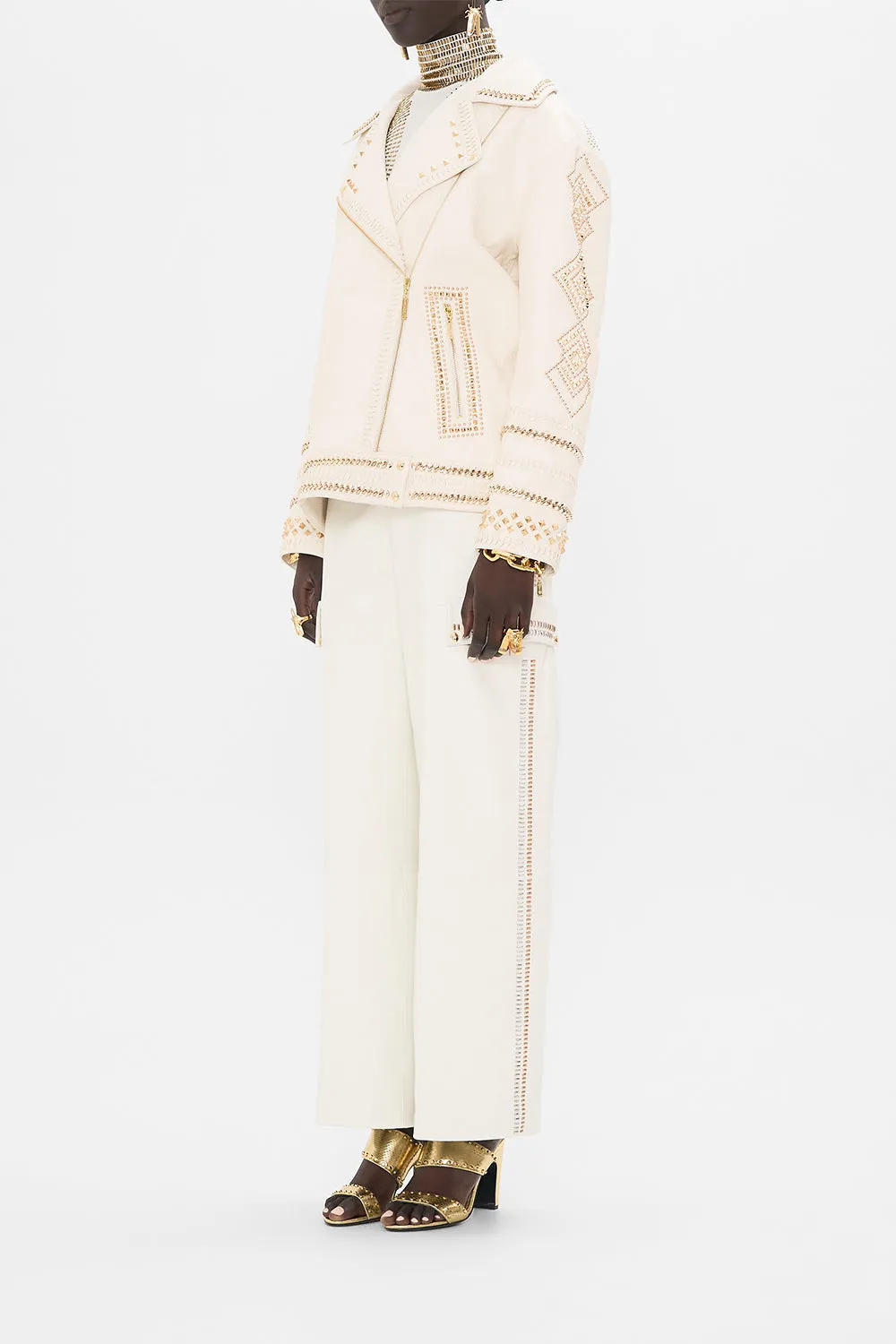 OVERSIZED LEATHER BIKER JACKET VALLEY OF THE QUEENS