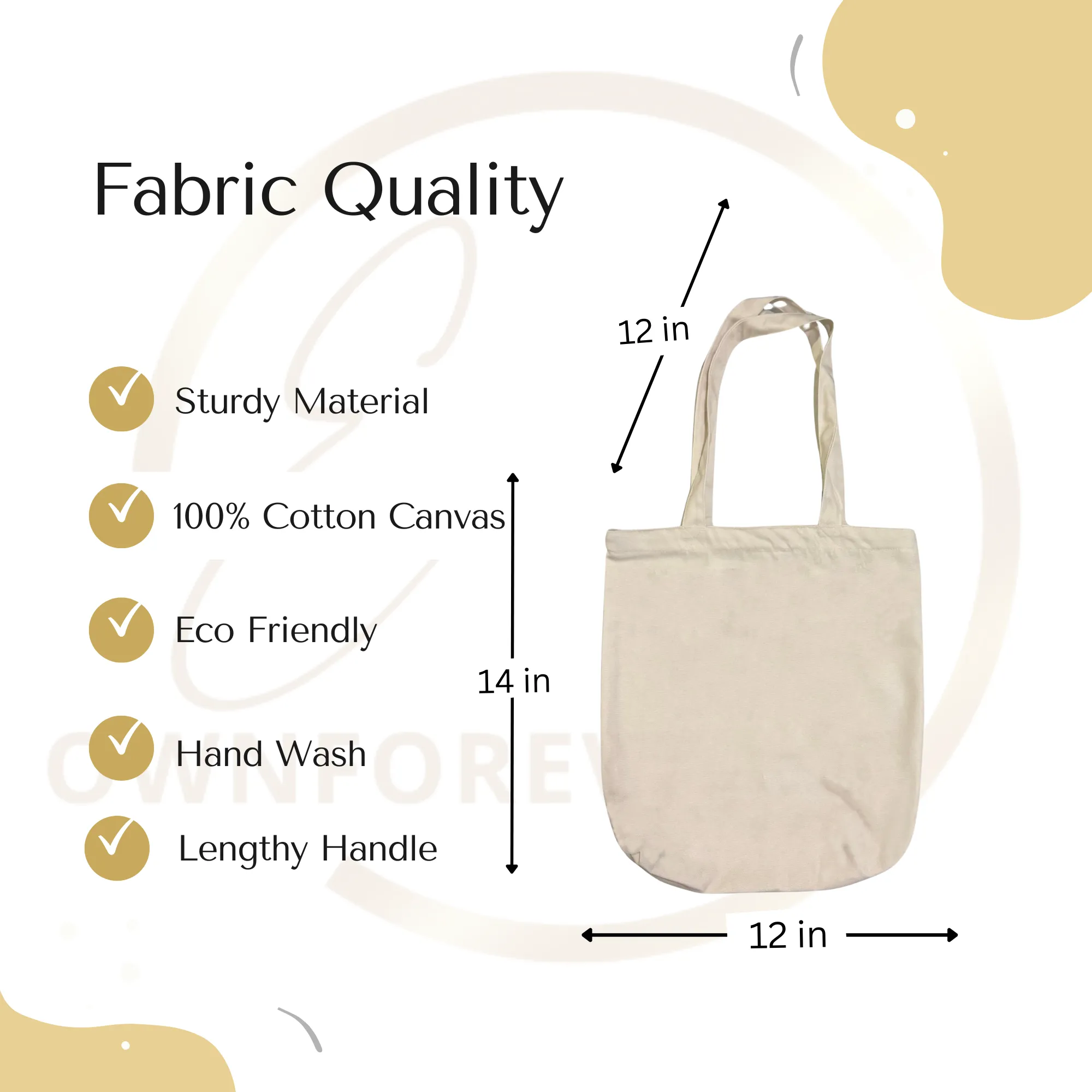 Packed but Still Unprepared Tote Bag with Zipper Beige