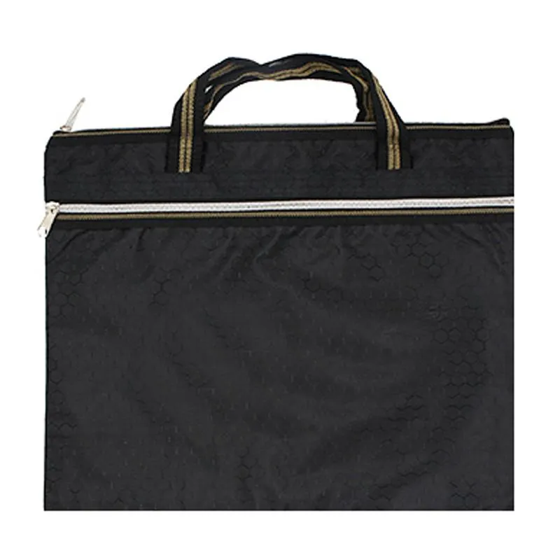 Rectangular Hand Carry Tote Bag with Hexagonal Design