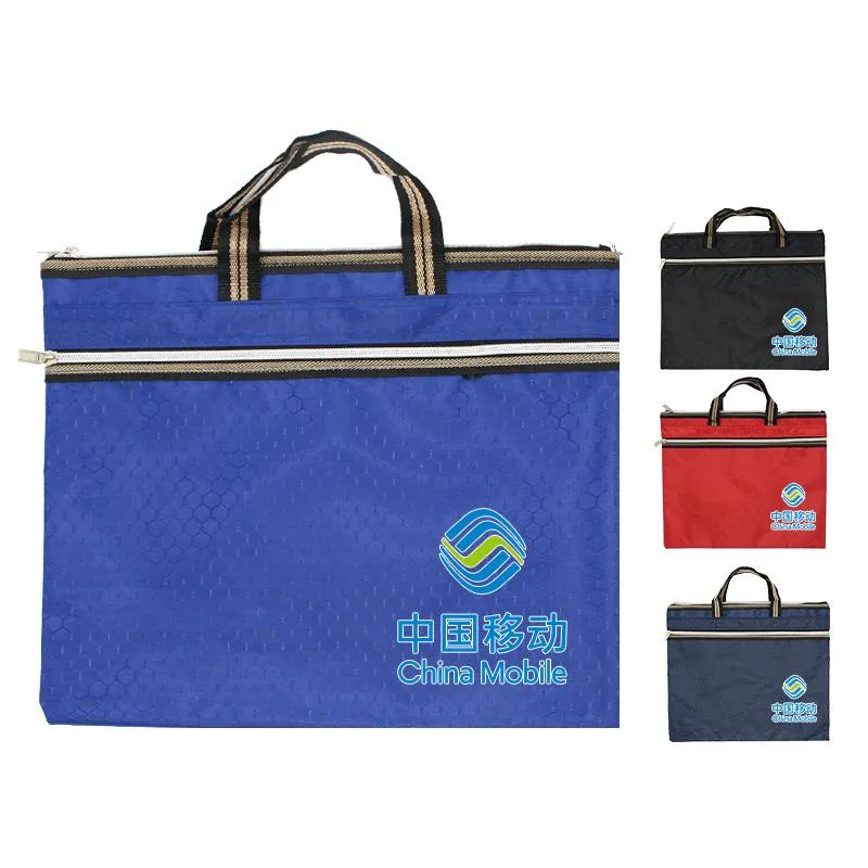 Rectangular Hand Carry Tote Bag with Hexagonal Design