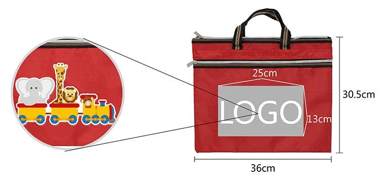 Rectangular Hand Carry Tote Bag with Hexagonal Design