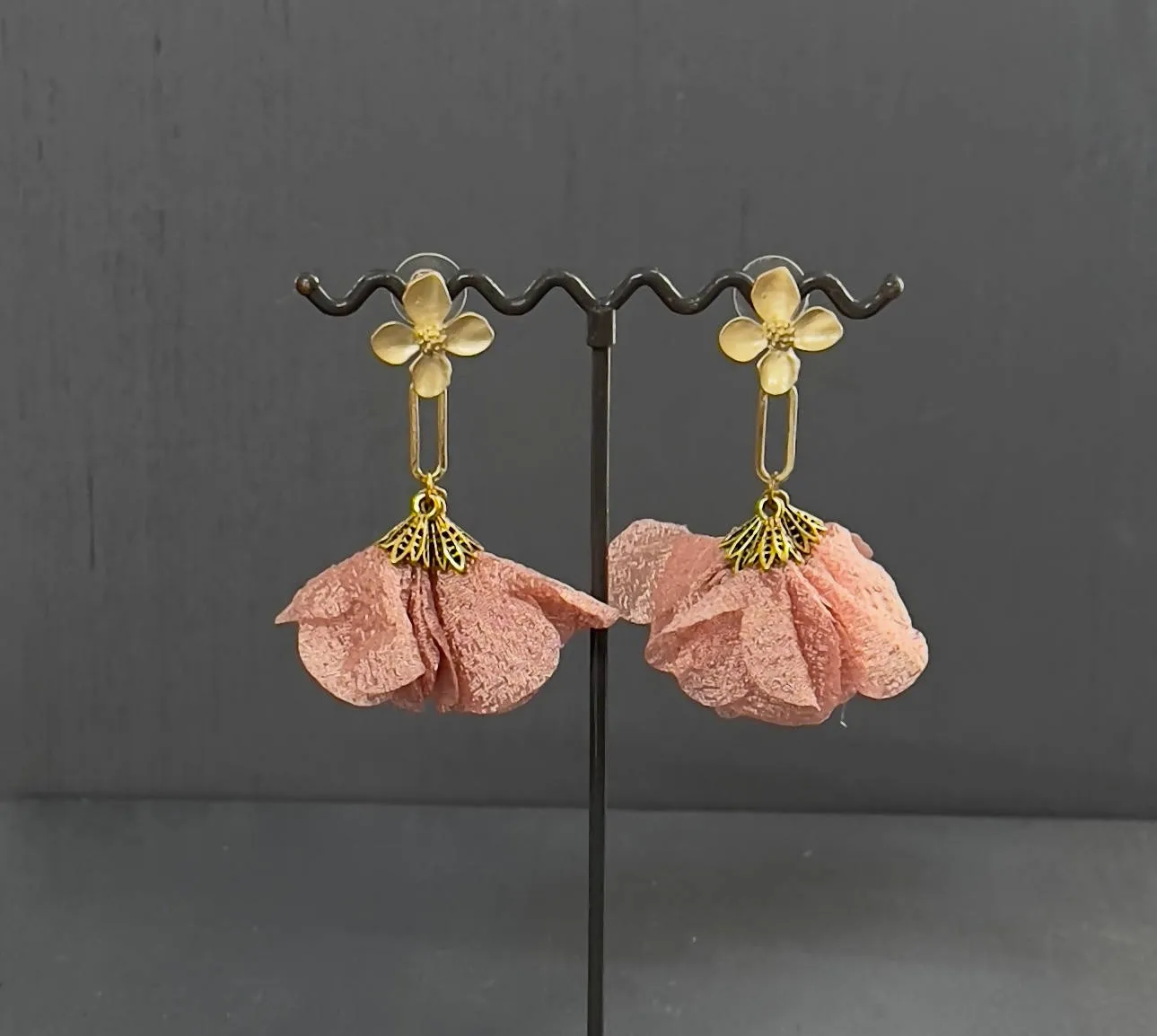 Repurposed Fabric Earrings