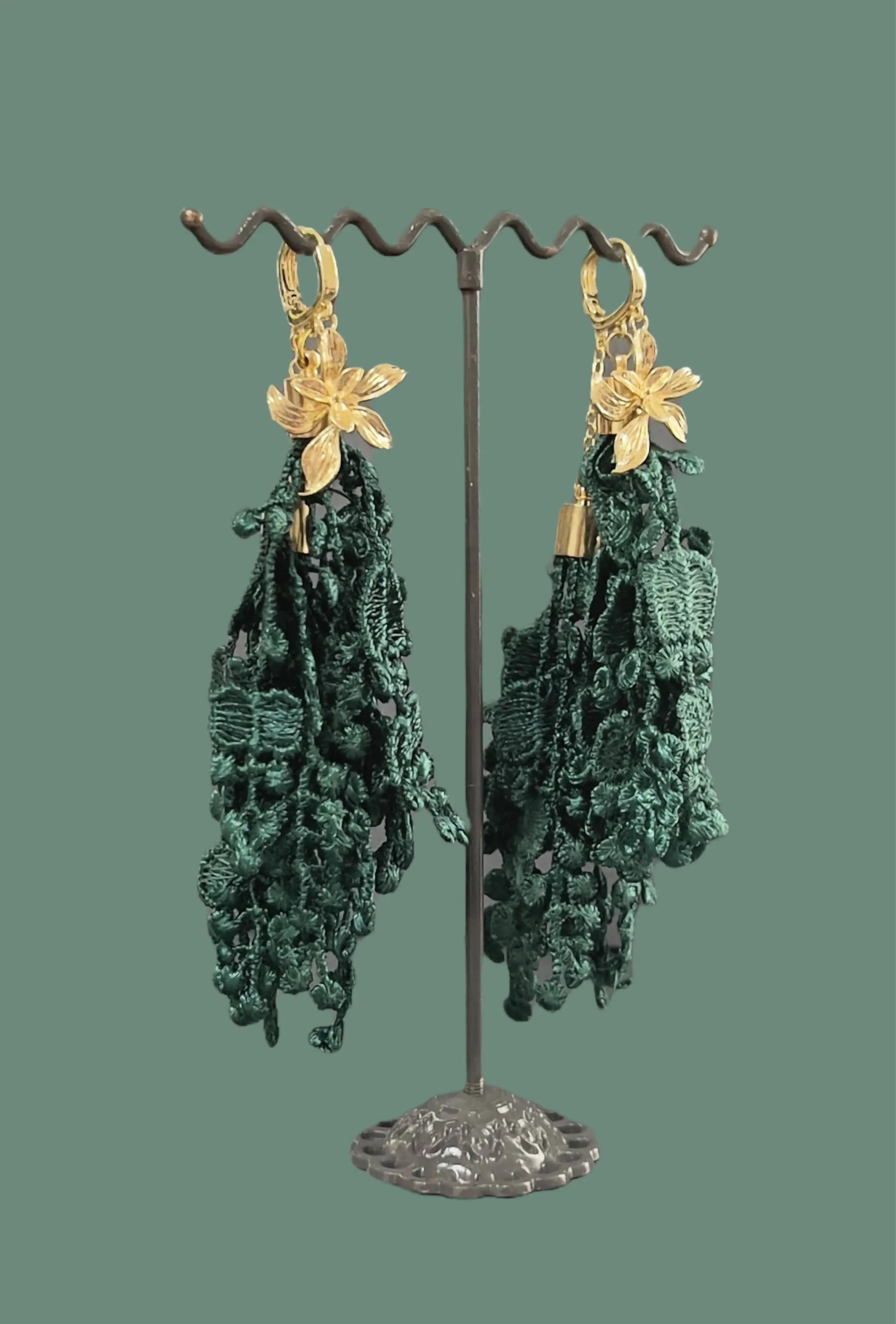 Repurposed Fabric Earrings