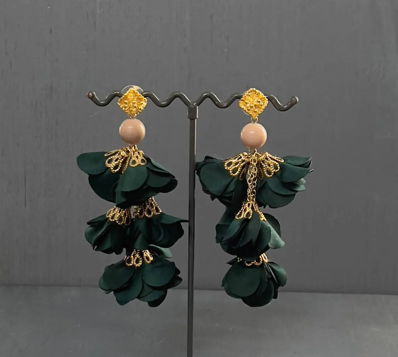Repurposed Fabric Earrings