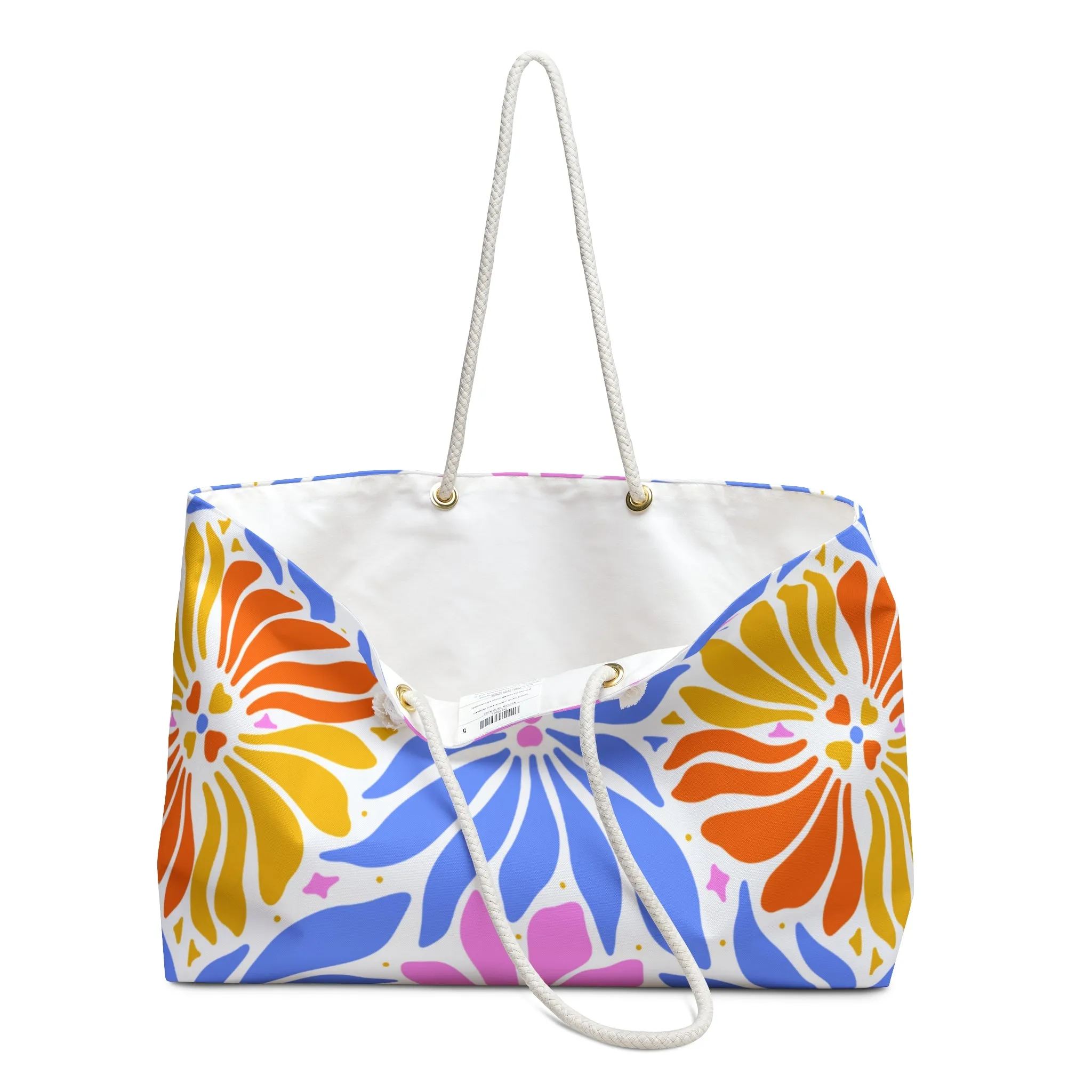 Retro Boho Bag Bohemian Floral Weekender Bag Hippie Gypsy Travel Gym Shopping Boho Beach Bag